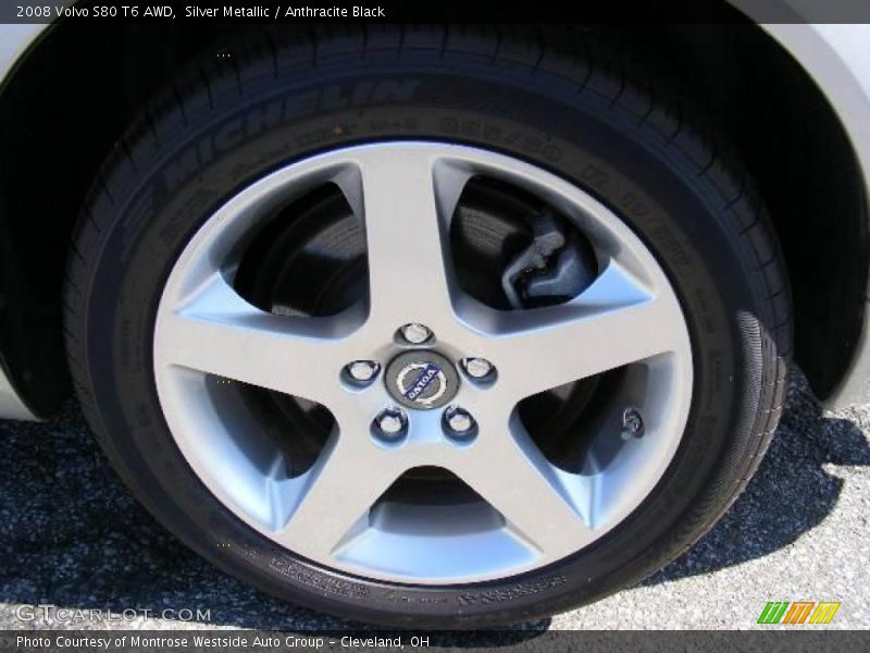 Silver Metallic / Anthracite Black 2008 Volvo S80 T6 AWD