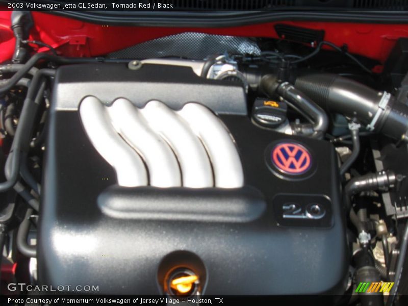 Tornado Red / Black 2003 Volkswagen Jetta GL Sedan