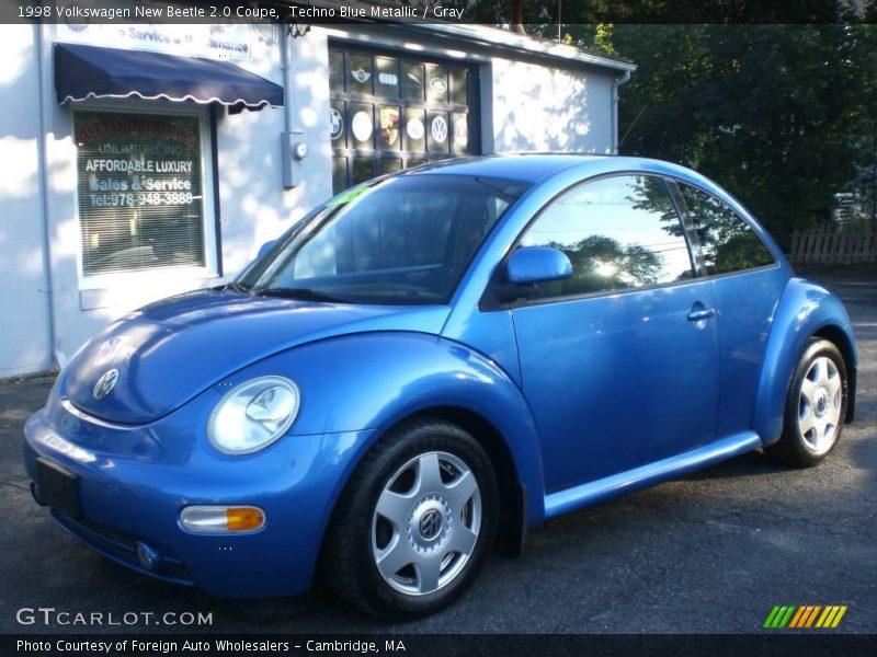 Techno Blue Metallic / Gray 1998 Volkswagen New Beetle 2.0 Coupe