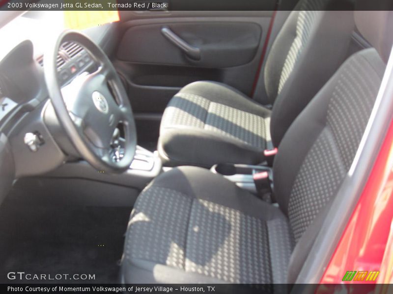 Tornado Red / Black 2003 Volkswagen Jetta GL Sedan