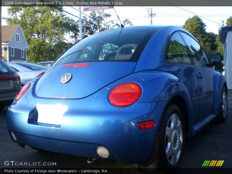Techno Blue Metallic / Gray 1998 Volkswagen New Beetle 2.0 Coupe
