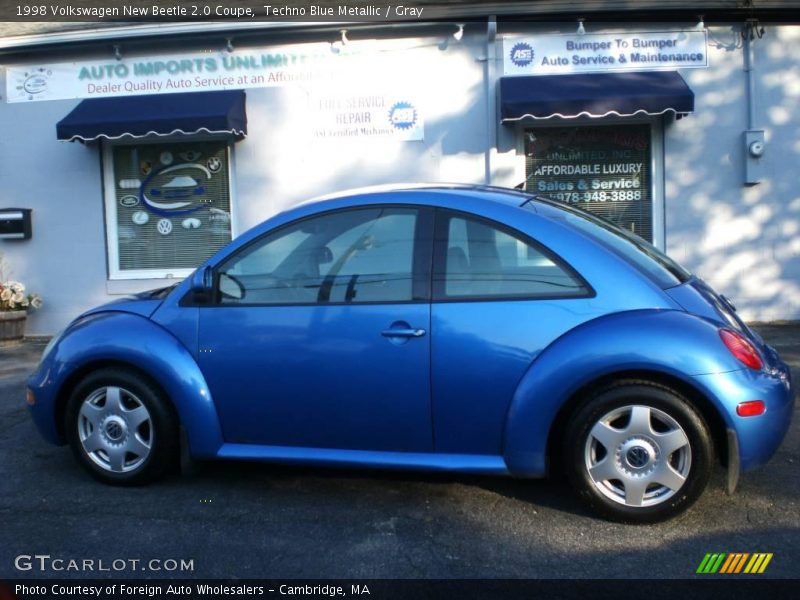 Techno Blue Metallic / Gray 1998 Volkswagen New Beetle 2.0 Coupe