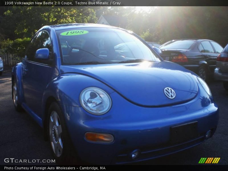 Techno Blue Metallic / Gray 1998 Volkswagen New Beetle 2.0 Coupe