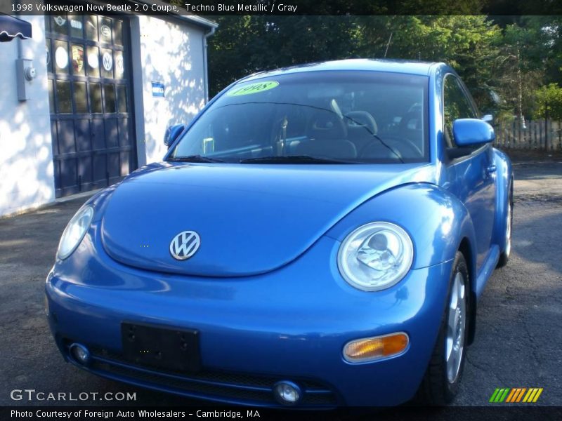 Techno Blue Metallic / Gray 1998 Volkswagen New Beetle 2.0 Coupe