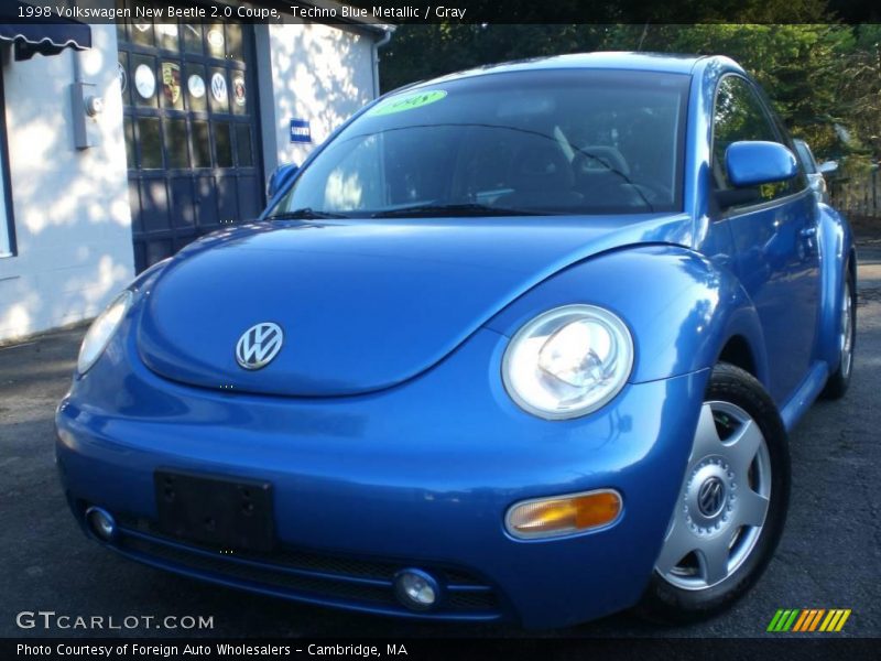 Techno Blue Metallic / Gray 1998 Volkswagen New Beetle 2.0 Coupe