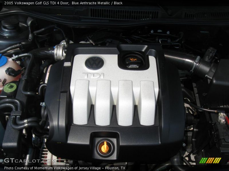 Blue Anthracite Metallic / Black 2005 Volkswagen Golf GLS TDI 4 Door
