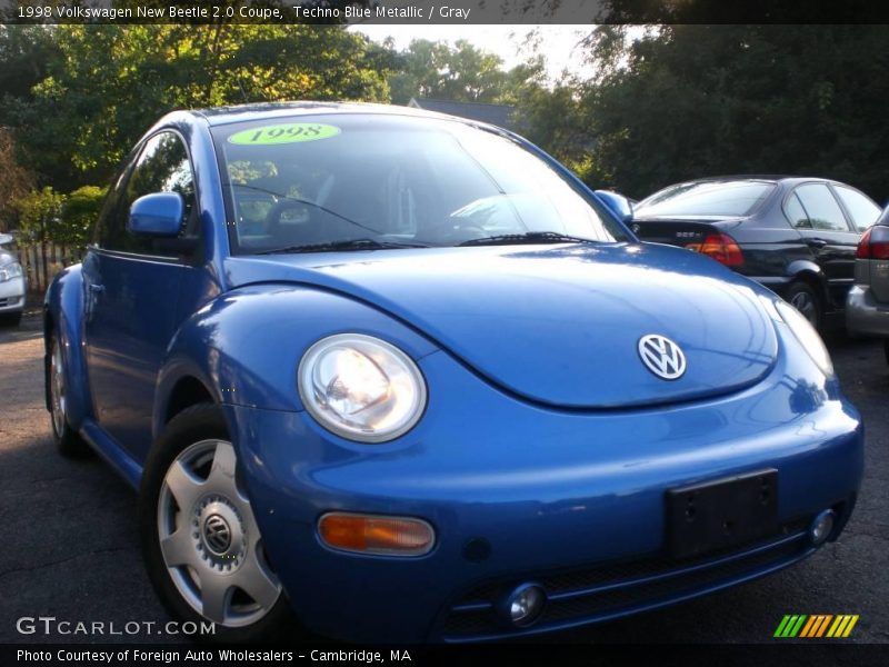 Techno Blue Metallic / Gray 1998 Volkswagen New Beetle 2.0 Coupe