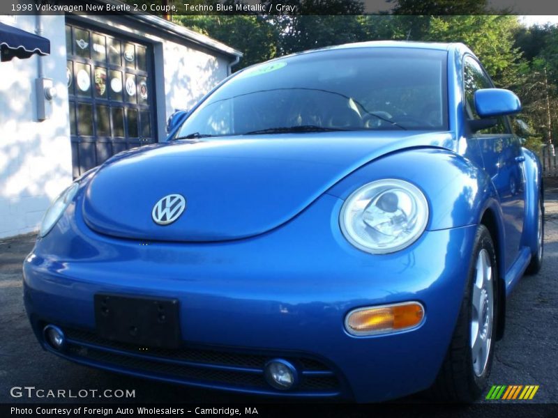Techno Blue Metallic / Gray 1998 Volkswagen New Beetle 2.0 Coupe