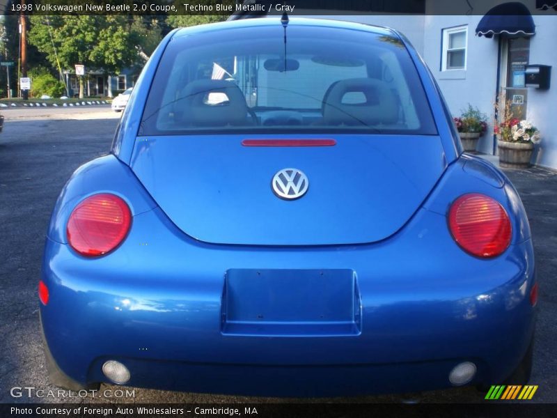 Techno Blue Metallic / Gray 1998 Volkswagen New Beetle 2.0 Coupe