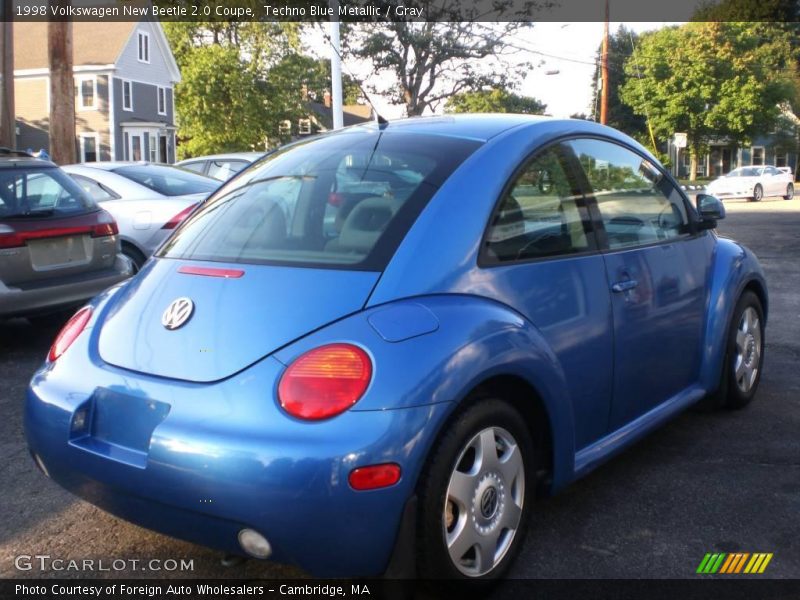 Techno Blue Metallic / Gray 1998 Volkswagen New Beetle 2.0 Coupe