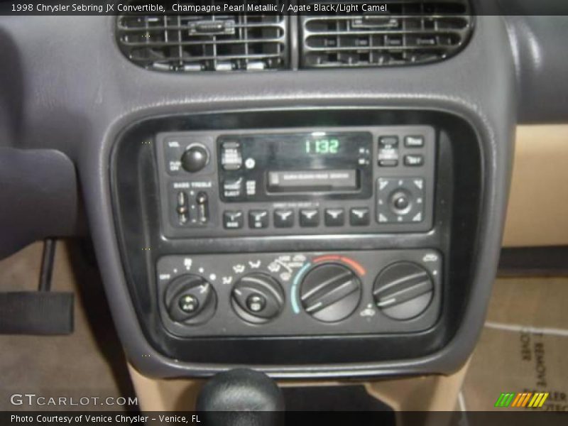 Champagne Pearl Metallic / Agate Black/Light Camel 1998 Chrysler Sebring JX Convertible
