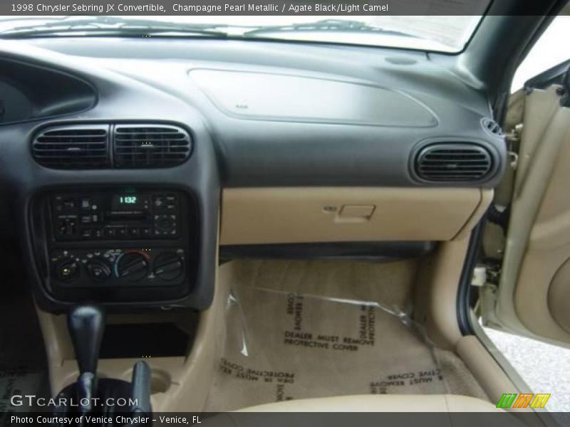 Champagne Pearl Metallic / Agate Black/Light Camel 1998 Chrysler Sebring JX Convertible