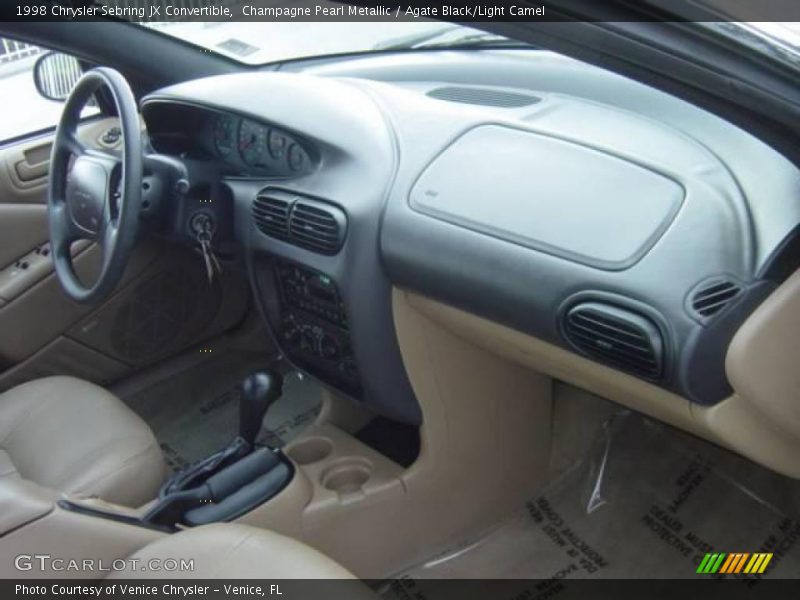 Champagne Pearl Metallic / Agate Black/Light Camel 1998 Chrysler Sebring JX Convertible