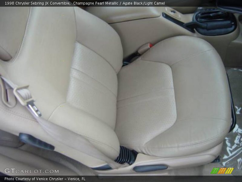 Champagne Pearl Metallic / Agate Black/Light Camel 1998 Chrysler Sebring JX Convertible