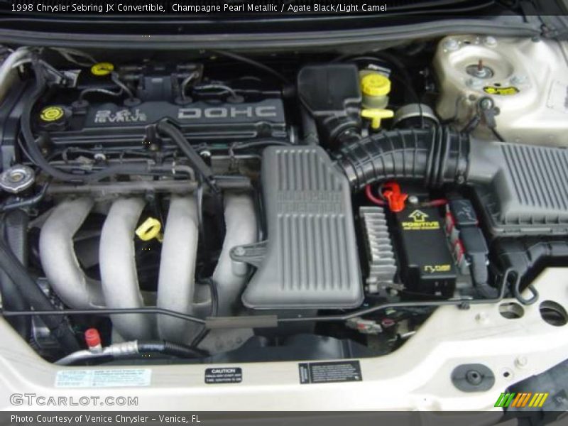 Champagne Pearl Metallic / Agate Black/Light Camel 1998 Chrysler Sebring JX Convertible