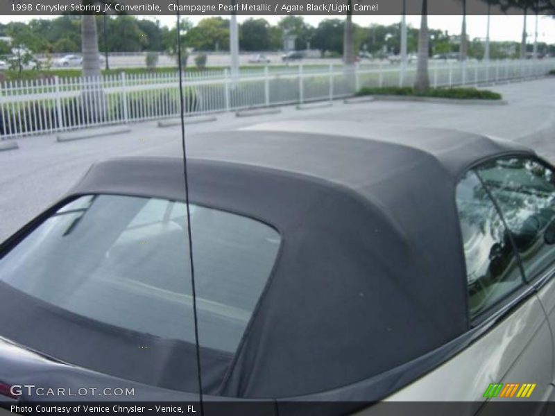 Champagne Pearl Metallic / Agate Black/Light Camel 1998 Chrysler Sebring JX Convertible