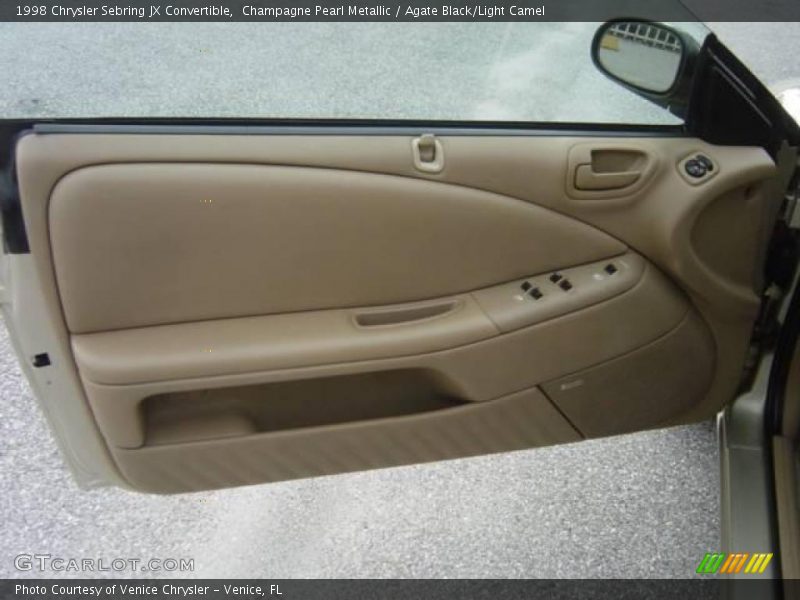 Champagne Pearl Metallic / Agate Black/Light Camel 1998 Chrysler Sebring JX Convertible