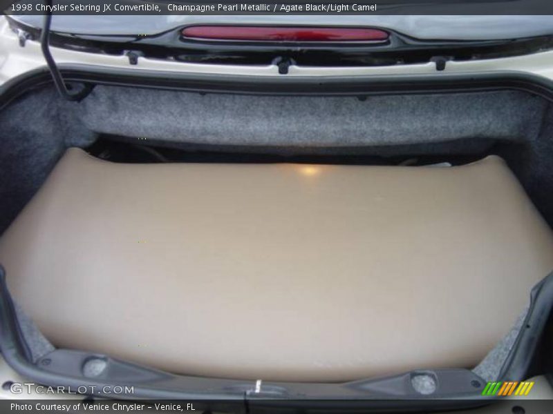 Champagne Pearl Metallic / Agate Black/Light Camel 1998 Chrysler Sebring JX Convertible