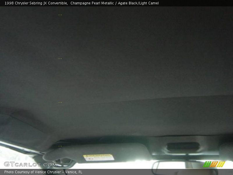 Champagne Pearl Metallic / Agate Black/Light Camel 1998 Chrysler Sebring JX Convertible