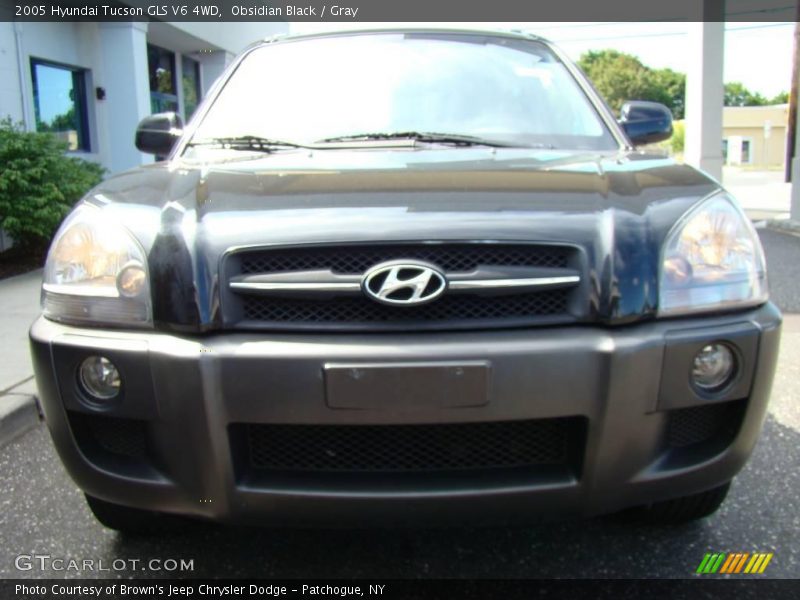 Obsidian Black / Gray 2005 Hyundai Tucson GLS V6 4WD