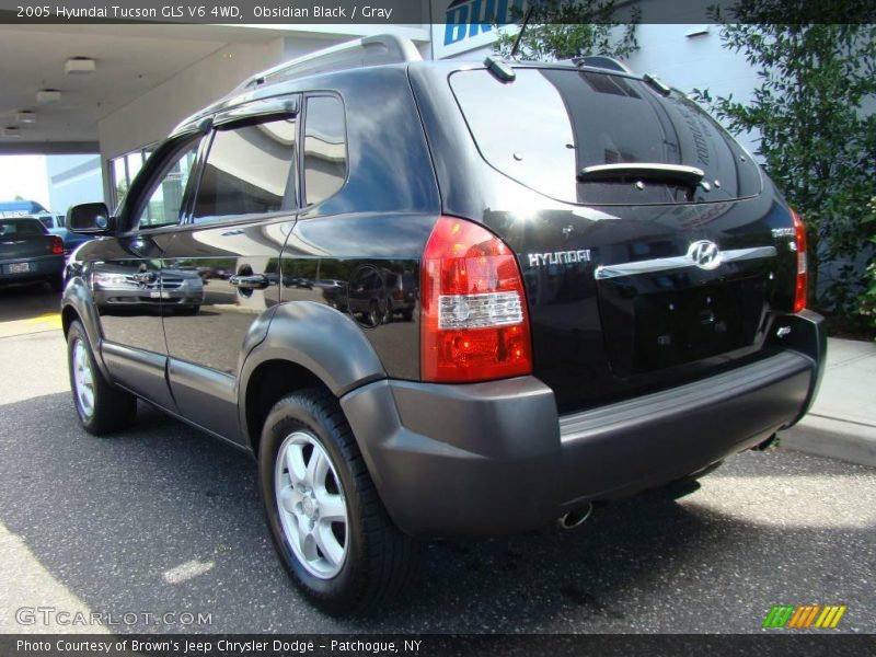 Obsidian Black / Gray 2005 Hyundai Tucson GLS V6 4WD