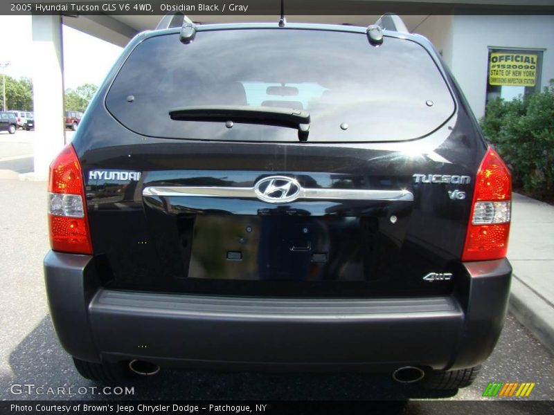 Obsidian Black / Gray 2005 Hyundai Tucson GLS V6 4WD