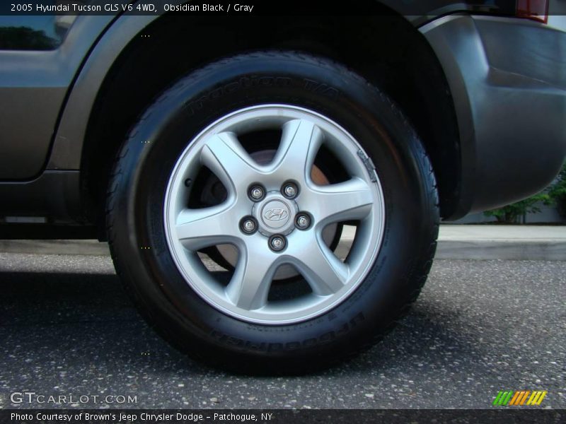 Obsidian Black / Gray 2005 Hyundai Tucson GLS V6 4WD