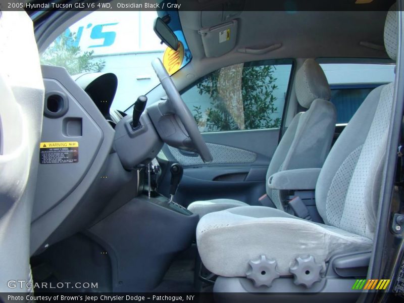Obsidian Black / Gray 2005 Hyundai Tucson GLS V6 4WD