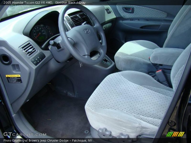 Obsidian Black / Gray 2005 Hyundai Tucson GLS V6 4WD