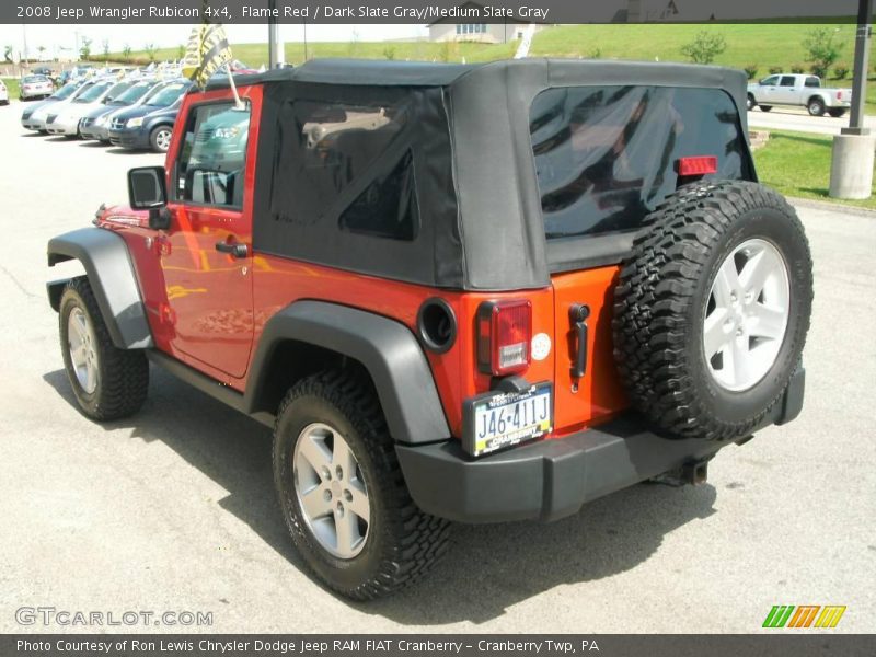 Flame Red / Dark Slate Gray/Medium Slate Gray 2008 Jeep Wrangler Rubicon 4x4