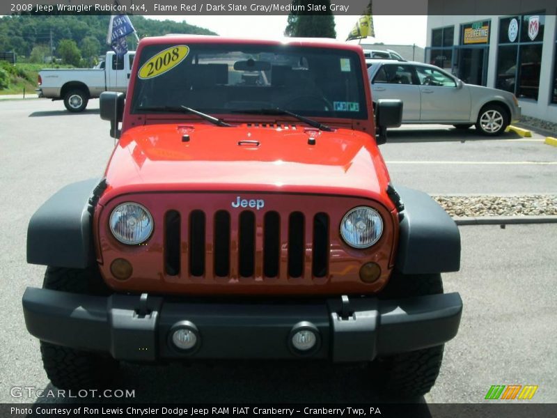 Flame Red / Dark Slate Gray/Medium Slate Gray 2008 Jeep Wrangler Rubicon 4x4