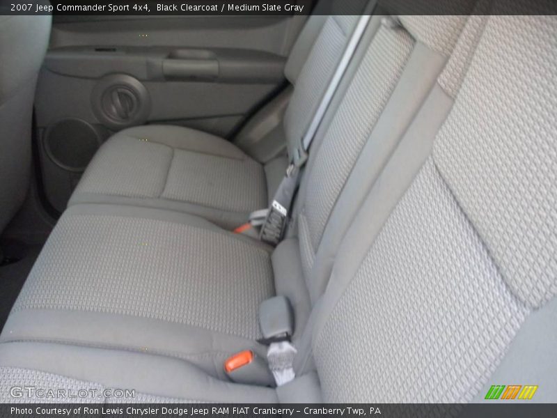 Black Clearcoat / Medium Slate Gray 2007 Jeep Commander Sport 4x4