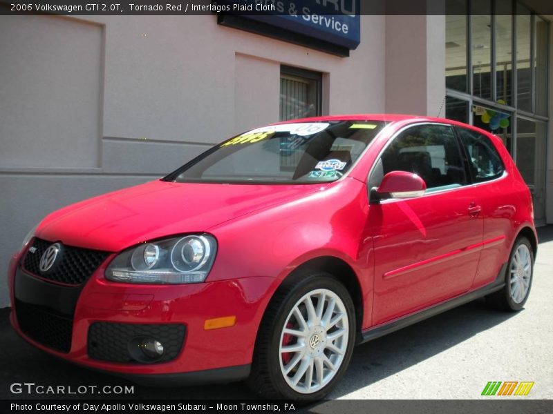 Tornado Red / Interlagos Plaid Cloth 2006 Volkswagen GTI 2.0T