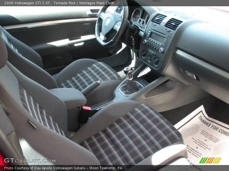 Tornado Red / Interlagos Plaid Cloth 2006 Volkswagen GTI 2.0T