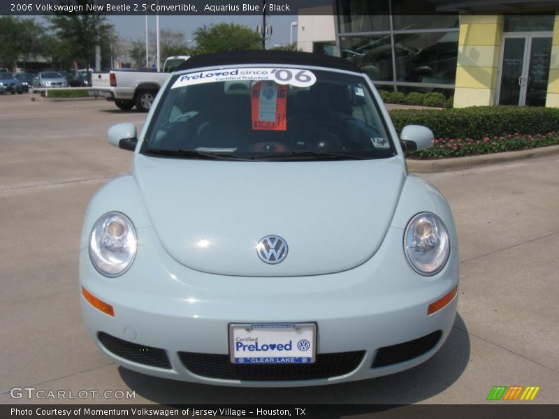 Aquarius Blue / Black 2006 Volkswagen New Beetle 2.5 Convertible