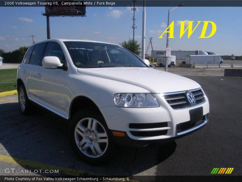 Campanella White / Pure Beige 2006 Volkswagen Touareg V8