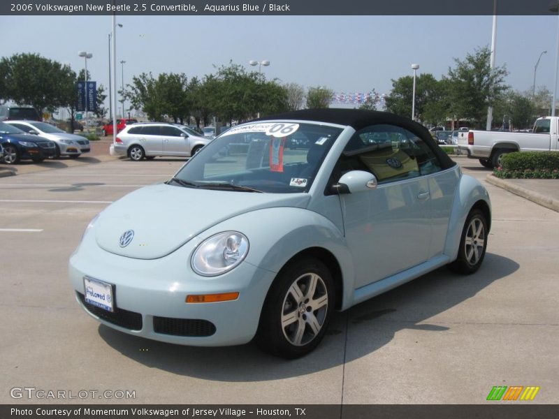 Aquarius Blue / Black 2006 Volkswagen New Beetle 2.5 Convertible