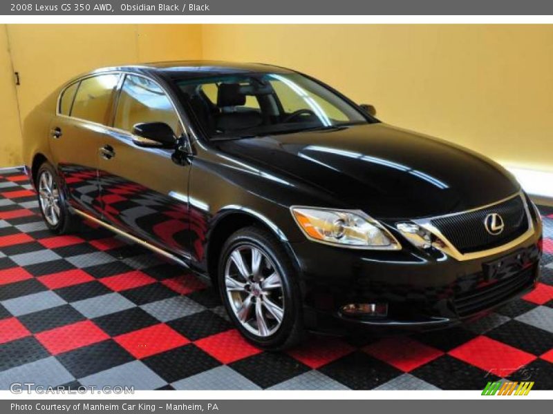 Obsidian Black / Black 2008 Lexus GS 350 AWD