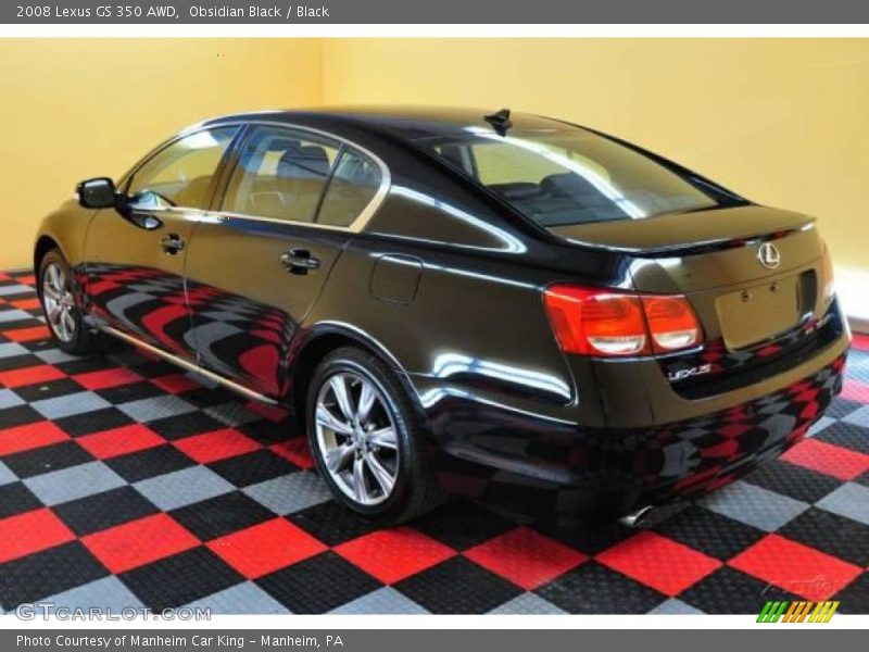 Obsidian Black / Black 2008 Lexus GS 350 AWD