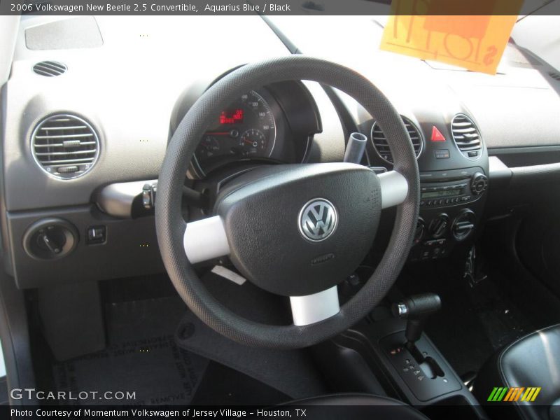 Aquarius Blue / Black 2006 Volkswagen New Beetle 2.5 Convertible
