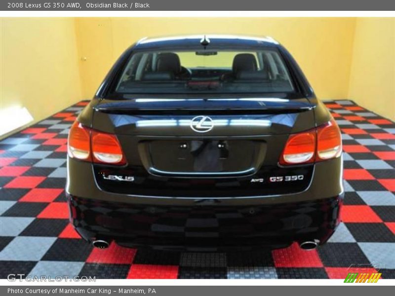 Obsidian Black / Black 2008 Lexus GS 350 AWD