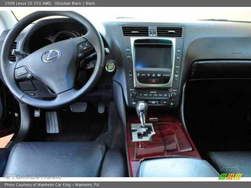 Obsidian Black / Black 2008 Lexus GS 350 AWD