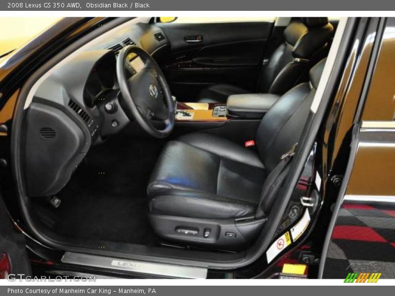 Obsidian Black / Black 2008 Lexus GS 350 AWD