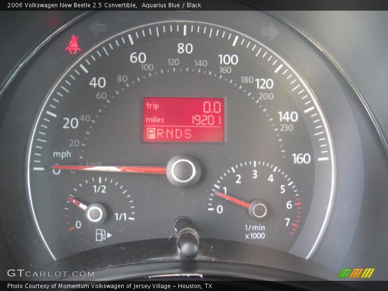 Aquarius Blue / Black 2006 Volkswagen New Beetle 2.5 Convertible