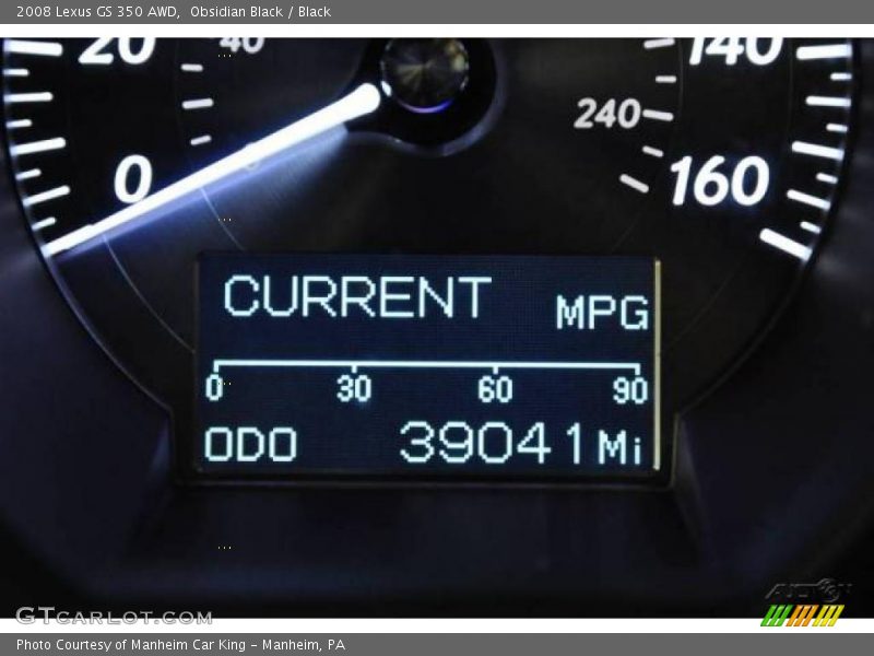Obsidian Black / Black 2008 Lexus GS 350 AWD