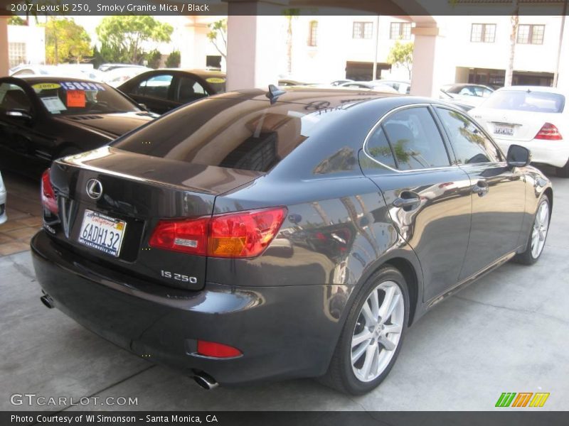 Smoky Granite Mica / Black 2007 Lexus IS 250
