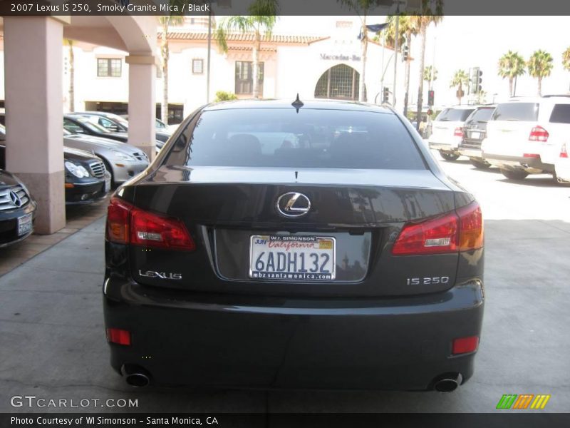 Smoky Granite Mica / Black 2007 Lexus IS 250