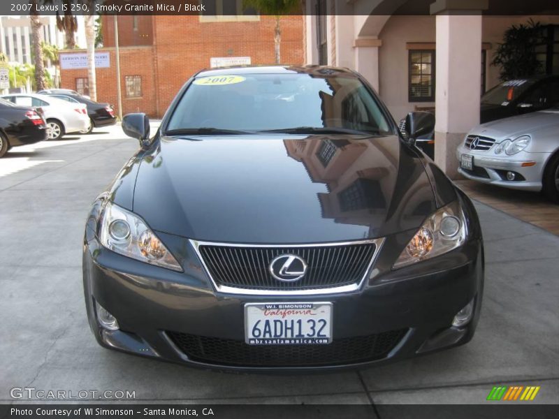 Smoky Granite Mica / Black 2007 Lexus IS 250