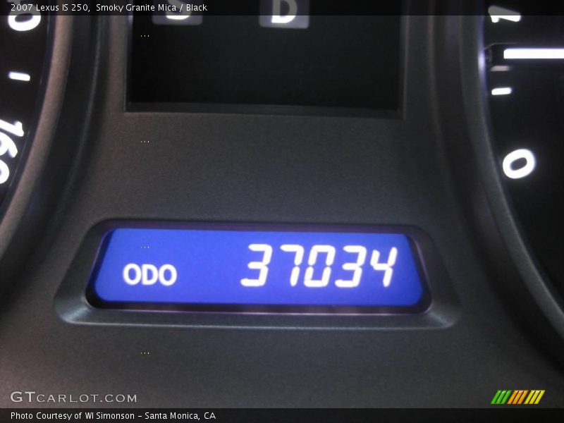 Smoky Granite Mica / Black 2007 Lexus IS 250