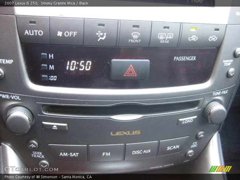 Smoky Granite Mica / Black 2007 Lexus IS 250